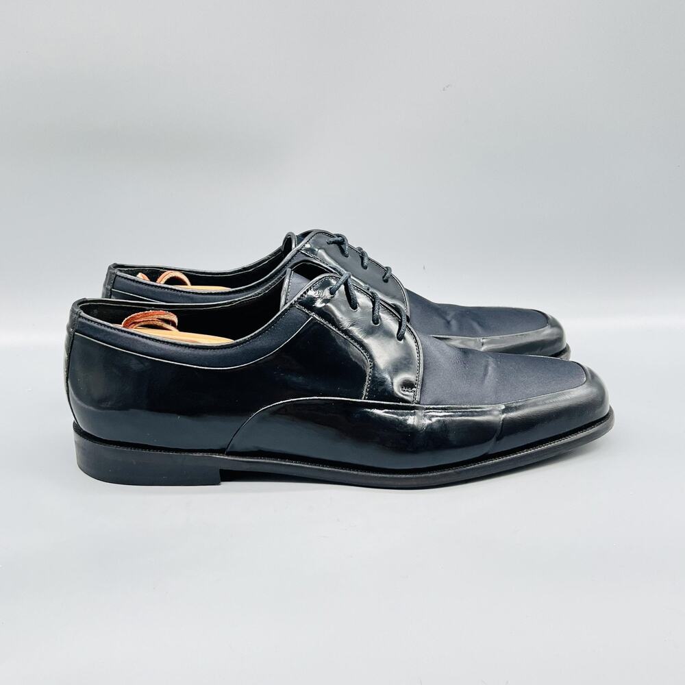 John W. Nordstrom Shoes Mens 11.5 Black Patent Leather Derby Oxford Dress Formal